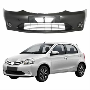Parachoque Inferior Dianteiro Toyota Etios Hatch 2012 Até 2016 Com Grade