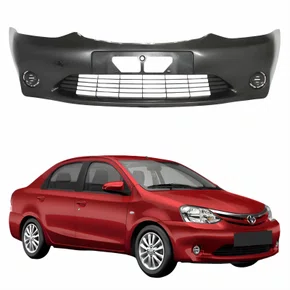 Parachoque Inferior Dianteiro Toyota Etios Sedan 2012 Até 2016 Com Grade