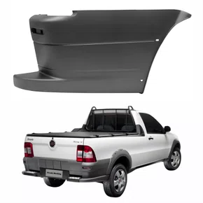 Parachoque Traseiro Fiat Strada Working 2009 Até 2013 Lado Direito Passageiro