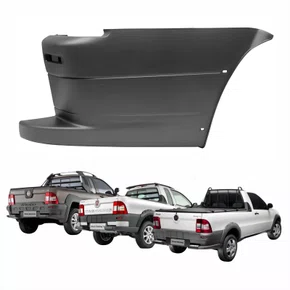 Parachoque Traseiro Fiat Strada Working Trekking Adventure 2009 Até 2013 Lado Direito Passageiro