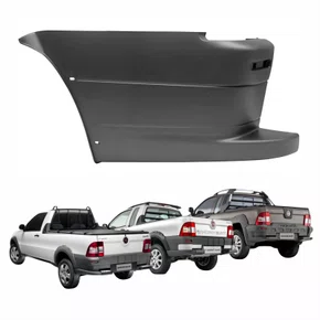 Parachoque Traseiro Fiat Strada Working Trekking Adventure 2009 Até 2013 Lado Esquerdo Motorista