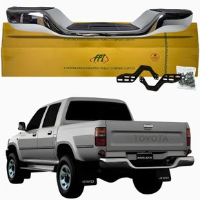 Parachoque Traseiro Toyota Hilux Sr5 1989 Até 2001 Hilux Srv 2002 Até 2004 Cromado