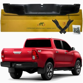 Parachoque Traseiro Toyota Hilux Srv 2016 Até 2022 Todo Preto