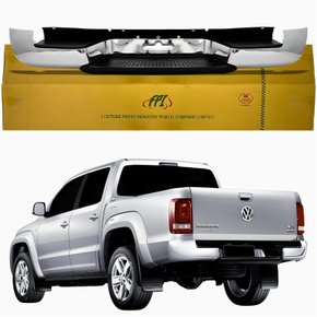 Parachoque Traseiro Vw Amarok 2010 Até 2018 Sem Furo Sensor Cromado
