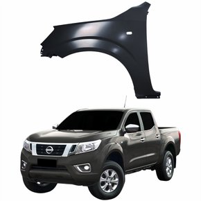 Paralama Dianteiro Nissan Frontier 2017 2018 2019 2020 2021 Com Furo Pisca Lado Esquerdo Motorista