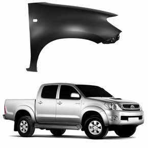 Paralama Dianteiro Toyota Hilux Srv 2005 Até 2011 Com Furo Pisca Sem Furo Moldura Lado Direito Passageiro