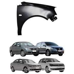 Paralama Dianteiro Vw Polo Hatch Polo Sedan 2007 Até 2015 Com Furo Lado Direito Passageiro
