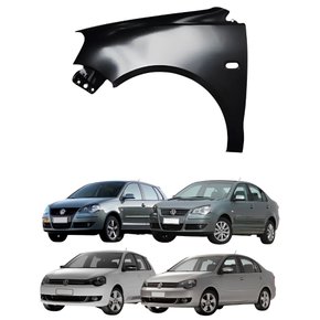 Paralama Dianteiro Vw Polo Hatch Polo Sedan 2007 Até 2015 Com Furo Lado Esquerdo Motorista