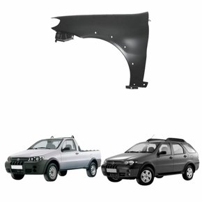 Paralama Fiat Palio Adventure G3 2004 2005 2006 2007 Fiat Strada Adventure G3 2004 2005 2006 2007  Lado Esquerdo Motorista