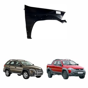 Paralama Fiat Palio Weekend Adventure G4 2008 2009 2010 2011 2012 Fiat Strada Adventure G4 2014 até 2020 Lado Direito Passageiro