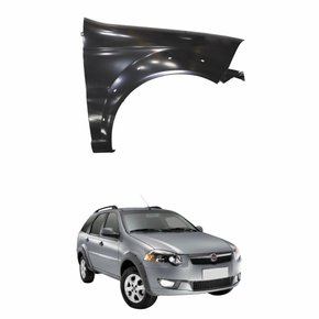 Paralama Fiat Palio Weekend Trekking G4 2009 2010 2011 2012 2013 2014 2015 2016 2017 Lado Direito Passageiro