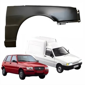 Paralama Fiat Uno Fiorino 1984 até 2003 Sem furo Lado Direito Passageiro