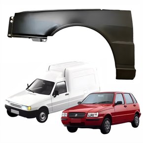 Paralama Fiat Uno Fiorino 1984 até 2003 Sem furo Lado Esquerdo Motorista