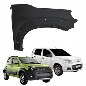 Paralama Fiat Uno Vivace Way 2011 Até 2014 Lado Direito Passageiro