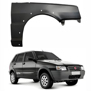 Paralama Fiat Uno Way 2005 Até 2015 Com Furo Lado Direito Passageiro