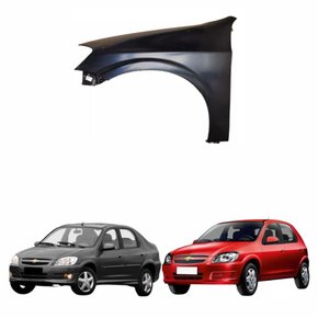 Paralama Gm Celta 2007 até 2015 Gm Prisma 2007 até 2015 Lado Esquerdo Motorista