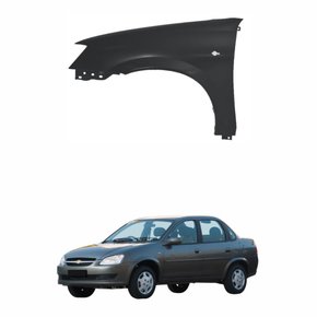 Paralama Gm Classic 2011 até 2016 com Furo Lado Esquerdo Motorista