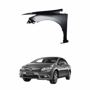 Paralama Honda Civic 2012 2013 2014 2015 2016 Lado Esquerdo Motorista