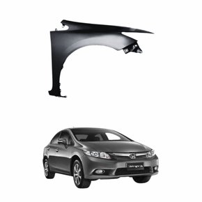 Paralama Honda Civic 2012 2013 2014 2015 2016 sem Furo Lado Direito Passageiro