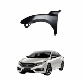 Paralama Honda Civic 2017 2018 2019 2020 2021 Lado Esquerdo Motorista