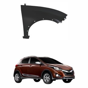 Paralama Hyundai Hb20x  2012 2013 2014 2015 2016 2017 2018 2019 Com Furo do Pisca  Lado Direito Passageiro