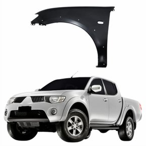 Paralama Mitsubishi L200 Triton 2008 Até 2016 Com Furo Lado Esquerdo Motorista