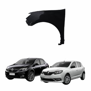 Paralama Renault Logan Sandero 2014 até 2023 Lado Esquerdo Motorista