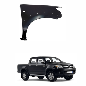 Paralama Toyota Hilux Srv 2005 até 2011 com Furo Pisca com Furo Moldura Lado Direito Passageiro