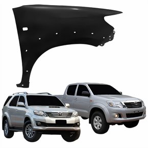 Para-lama Dianteiro Hilux Srv Sw4 2012 2013 2014 2015 Com Furo Pisca Moldura Lado Direito Passageiro