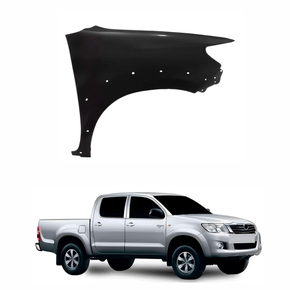 Paralama Toyota Hilux Srv 2012 2013 2014 2015 sem Furo Pisca com Furo Moldura Lado Direito Passageiro