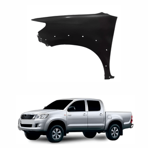 Paralama Toyota Hilux Srv 2012 2013 2014 2015 sem Furo Pisca com Furo Moldura Lado Esquerdo Motorista