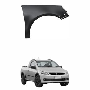 Paralama Vw Saveiro G5 2009 2010 2011 2012 Com furo para Moldura Lateral Lado Direito Passageiro