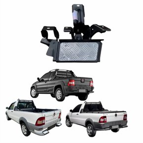 Pisante Parachoque Traseiro Fiat Strada 2004 até 2015 Lado Esquerdo Motorista