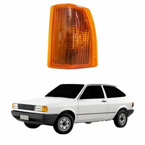 Pisca Dianteiro Vw Gol 1987 1988 1989 1990 Âmbar Lado Esquerdo Motorista