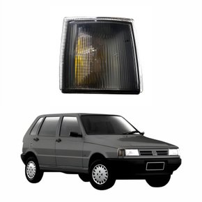 Pisca Fiat Uno 1991 Até 2004 Fumê Modelo Arteb Lado Direito Passageiro