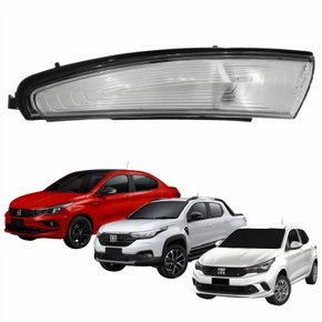 Pisca Retrovisor Fiat Argo Cronos 2018 Até 2022 Strada 2020 Até 2022 Lado Esquerdo Motorista