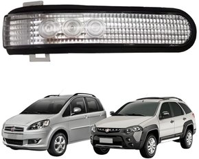 Pisca Retrovisor Fiat Idea 2011 Até 2016 Palio Adventure 2008 Até 2020 Lado Esquerdo Motorista
