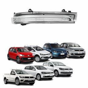 Pisca Seta de Retrovisor Vw Gol Saveiro Voyage G6 G7 2013 até 2021 UP! 2014 até 2021 Fox 2010 até 2021 Spacefox 2010 até 2019 Crossfox 2010 até 2017 Lado Direito Passageiro