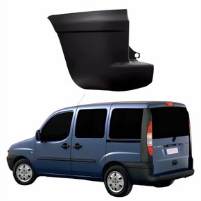 Ponteira Parachoque Traseiro Fiat Doblo 2002 Até 2010 Lado Esquerdo Motorista