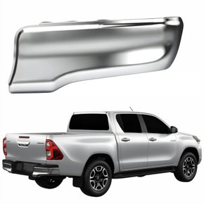 Ponteira Parachoque Traseiro Toyota Hilux 2016 Até 2023 Cromado Original FPI Lado Direito Passageiro