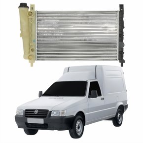Radiador Fiat Fiorino 1987 Até 1994 Mecânico Com Vaso