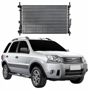 Radiador Ford Ecosport 2002 Até 2012 Com Ar Condicionado Automático