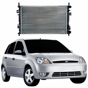 Radiador Ford Fiesta 2002 Até 2007 Rocam Com E Sem Ar Condicionado Mecânico