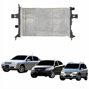 Radiador Gm Astra Zafira 2000 Até 2009 Vectra 2006 Até 2009 Com Ar Condicionado Mecânico