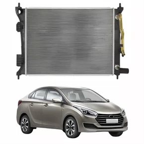 Radiador Hyundai Hb20S 2012 Até 2019 Com Ar Condicionado Automático e Mecânico