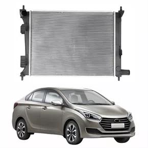 Radiador Hyundai Hb20S 2012 Até 2019 Com E Sem Ar Condicionado Mecânico
