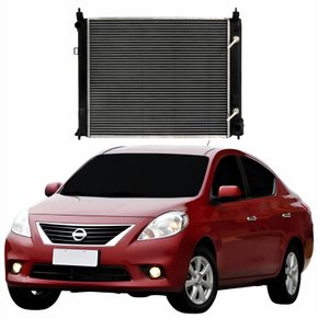 Radiador Nisssan Versa 2011 Até 2019 Com Ar Condicionado Automático E Mecânico
