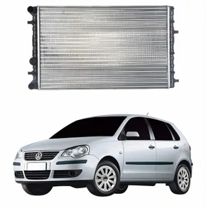 Radiador Vw Polo 2006 Até 2018 Com Ar Condicionado Mecânico
