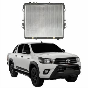 Radiador Toyota Hilux 2016 2017 2018 2019 2020 Com Ar Condicionado Automático