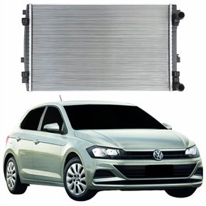 Radiador Vw Polo 2018 2019 Sem E Com Ar Condicionado Automático E Mecânico